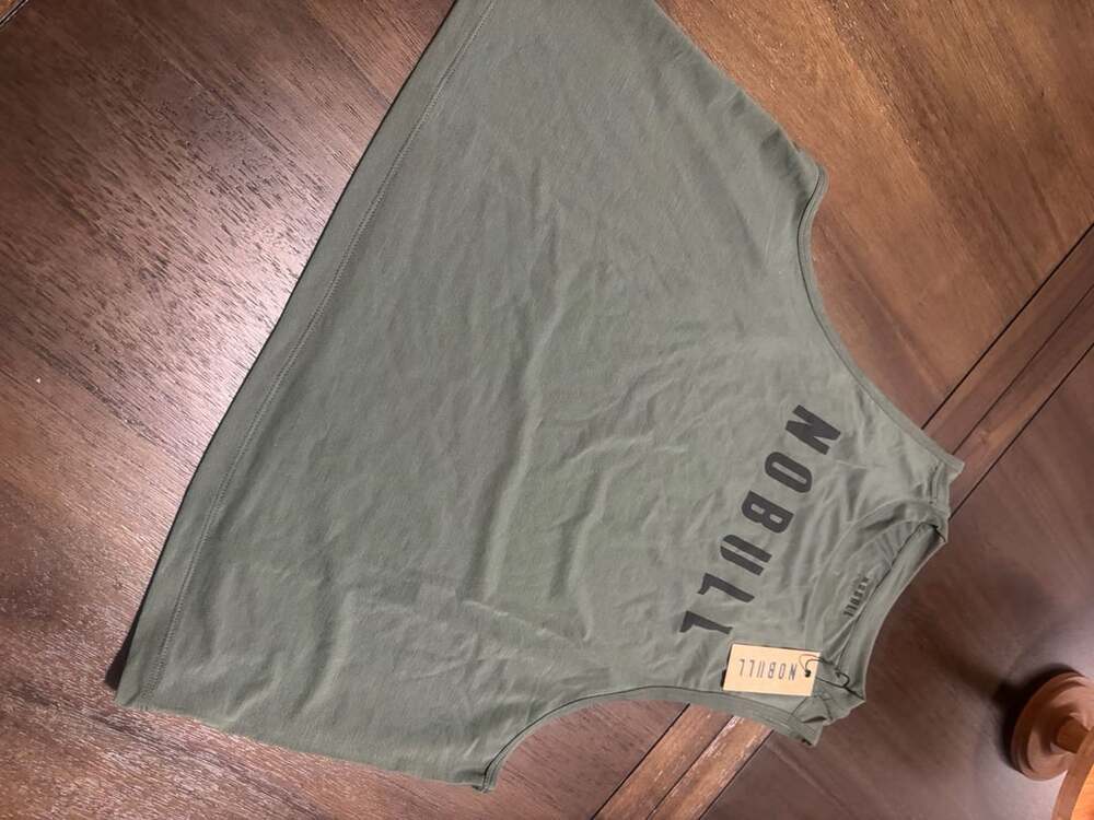 Nobull Women's Dark Army U Muscle Tank Top Size L